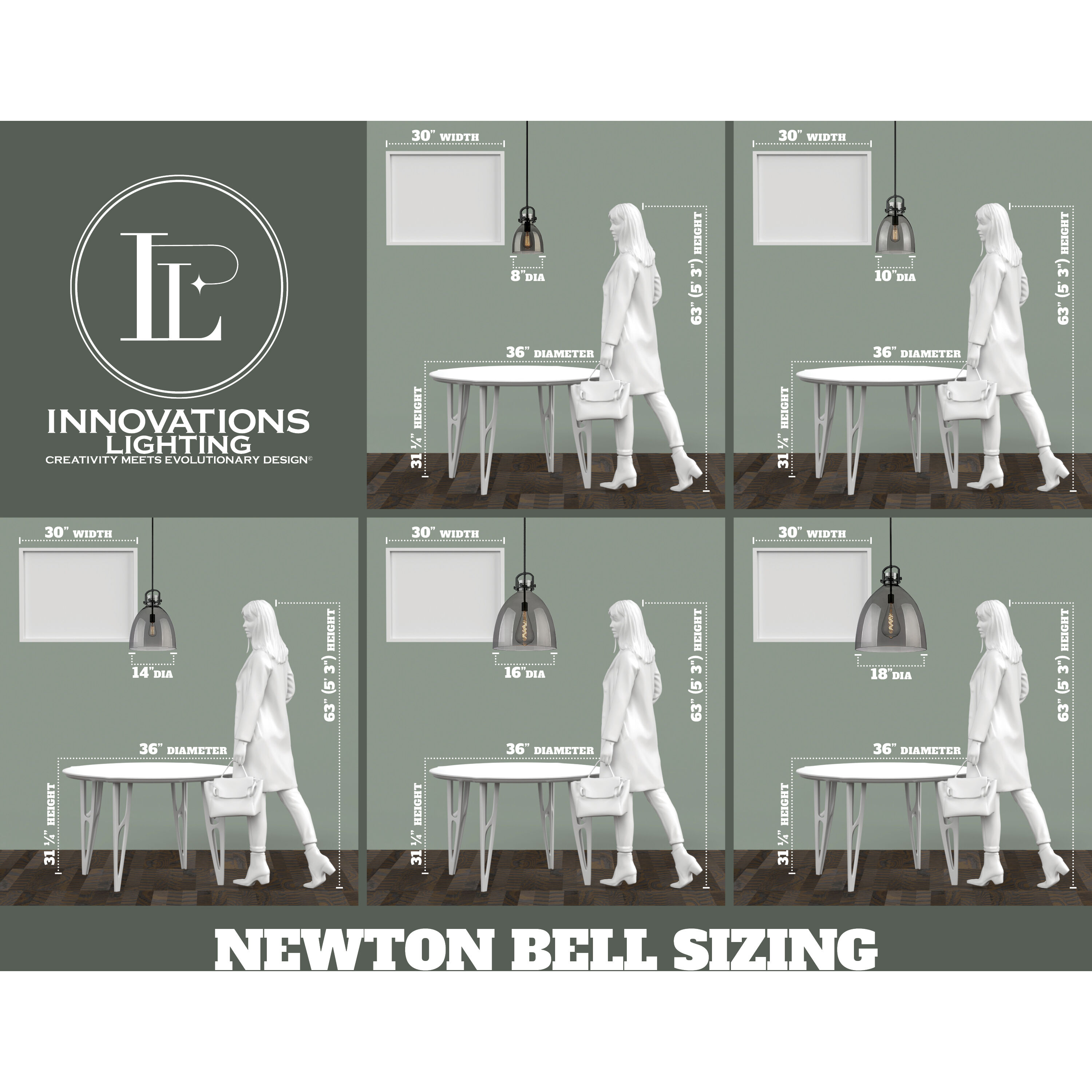 Downtown Urban Newton Bell 1 Light 10 inch Matte Black Pendant Ceiling Light in Mercury