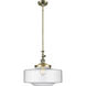 Franklin Restoration Bridgeton 1 Light 16 inch Antique Brass Mini Pendant Ceiling Light in Incandescent, Seedy