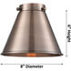 Nouveau 2 Appalachian 1 Light 8 inch Black Antique Brass Mini Pendant Ceiling Light in Incandescent, Matte Black