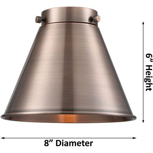 Nouveau 2 Appalachian LED 8 inch Black Antique Brass Mini Pendant Ceiling Light