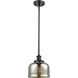 Ballston Bell LED 8 inch Oil Rubbed Bronze Mini Pendant Ceiling Light, Large Bell