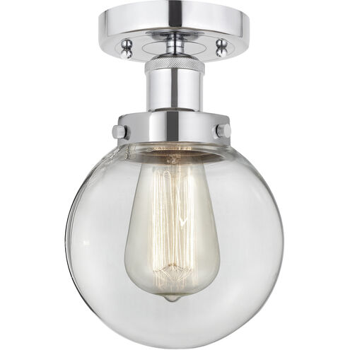 Beacon 1 Light 6.5 inch Polished Chrome Semi-Flush Mount Ceiling Light