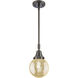 Beacon 1 Light 6 inch Oil Rubbed Bronze Mini Pendant Ceiling Light in Mercury Glass