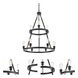 Ballston Saloon LED 30 inch Matte Black Chandelier Ceiling Light, Ballston