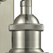 Ballston Athens LED 8 inch Brushed Satin Nickel Sconce Wall Light in Clear Glass, Ballston