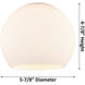 Edison Athens 1 Light 6 inch Matte Black Semi-Flush Mount Ceiling Light in Matte White Glass