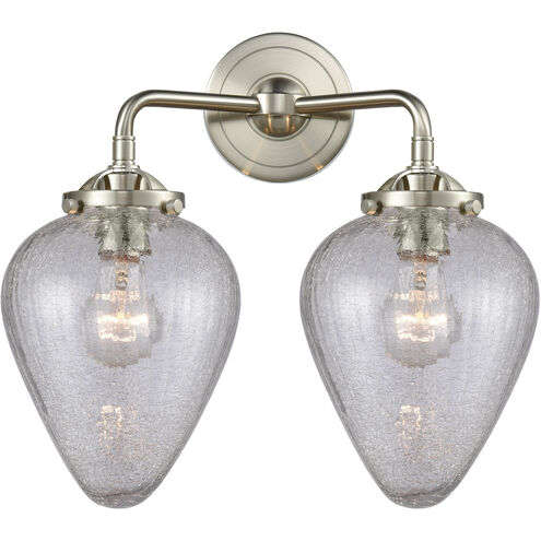 Nouveau Geneseo LED 15 inch Brushed Satin Nickel Bath Vanity Light Wall Light, Nouveau