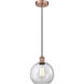 Edison Athens LED 8 inch Antique Copper Mini Pendant Ceiling Light