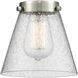 Franklin Restoration Cone LED 6 inch Black Antique Brass Mini Pendant Ceiling Light in Seedy