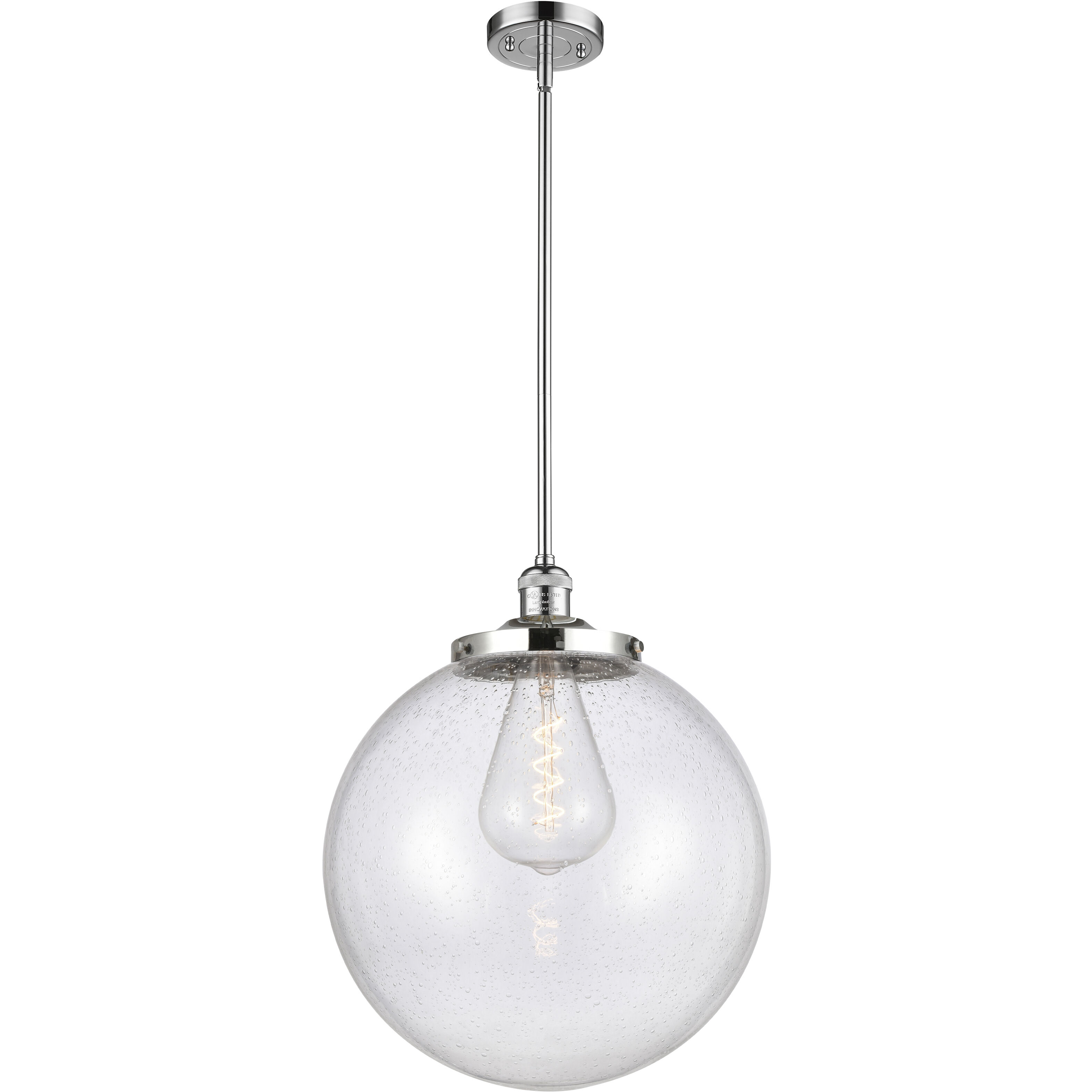 Franklin Restoration Beacon LED 16 inch Polished Chrome Pendant Ceiling Light in Seedy