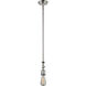 Franklin Restoration Bare Bulb 1 Light 4 inch Polished Nickel Mini Pendant Ceiling Light in Incandescent, Franklin Restoration