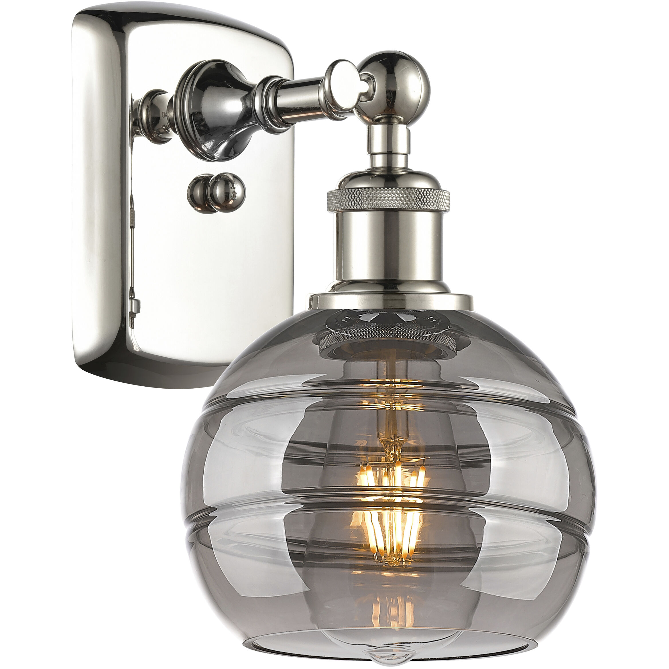 Ballston Rochester 1 Light 5.88 inch Polished Nickel Sconce Wall Light