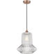 Edison Springwater LED 12 inch Antique Copper Mini Pendant Ceiling Light