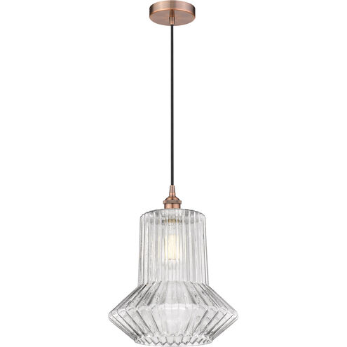 Edison Springwater LED 12 inch Antique Copper Mini Pendant Ceiling Light