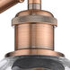 Ballston Waverly 1 Light 6 inch Antique Copper Sconce Wall Light