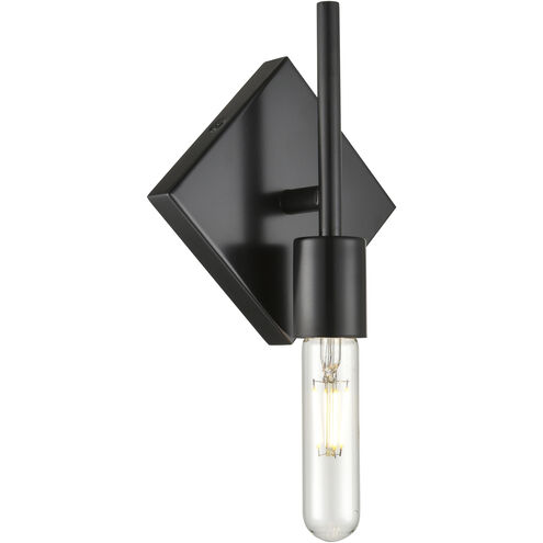 Auralume Mia LED 6.38 inch Matte Black ADA Sconce Wall Light