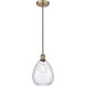 Edison Waverly 1 Light 8 inch Antique Brass Mini Pendant Ceiling Light