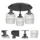 Colton 3 Light 17.25 inch Matte Black Flush Mount Ceiling Light