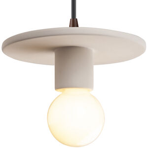 Radiance Collection 1 Light 8 inch Gloss White Pendant Ceiling Light