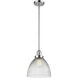 Franklin Restoration Seneca Falls LED 9.5 inch Polished Chrome Mini Pendant Ceiling Light, Franklin Restoration