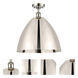 Ballston Dome LED 16 inch Polished Nickel Semi-Flush Mount Ceiling Light