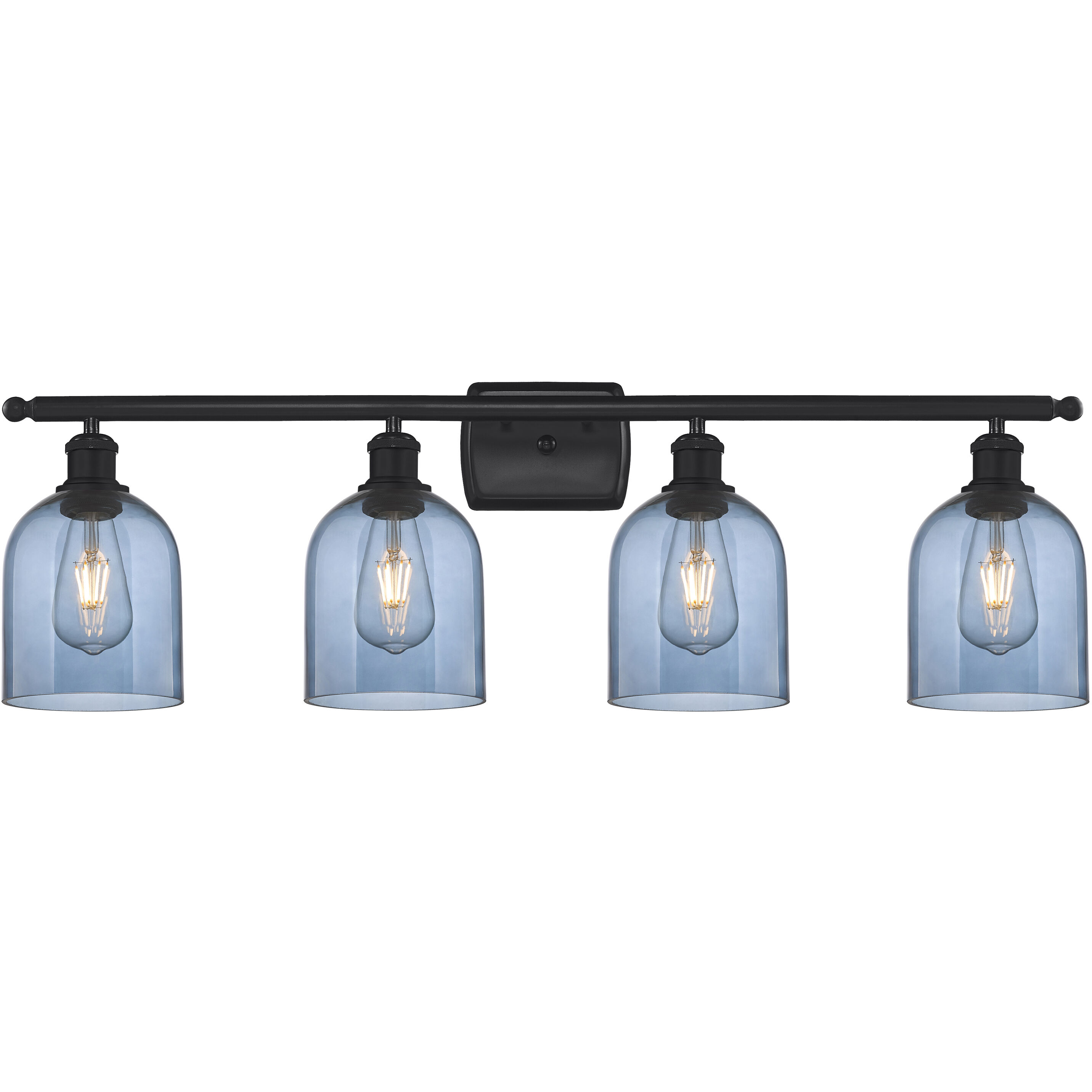 Ballston Bella 4 Light 35.5 inch Matte Black Bath Vanity Light Wall Light