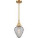 Franklin Restoration Geneseo 1 Light 7 inch Satin Gold Mini Pendant Ceiling Light