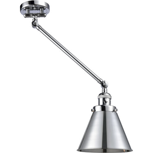 Appalachian 18 inch 60.00 watt Polished Chrome Swing Arm Wall Light, Franklin Restoration