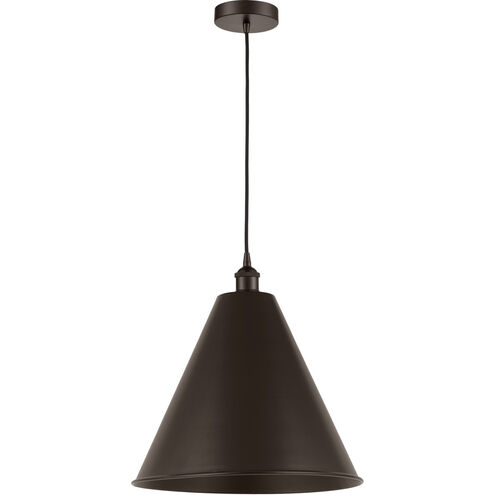 Edison Cone LED 16 inch Oil Rubbed Bronze Mini Pendant Ceiling Light