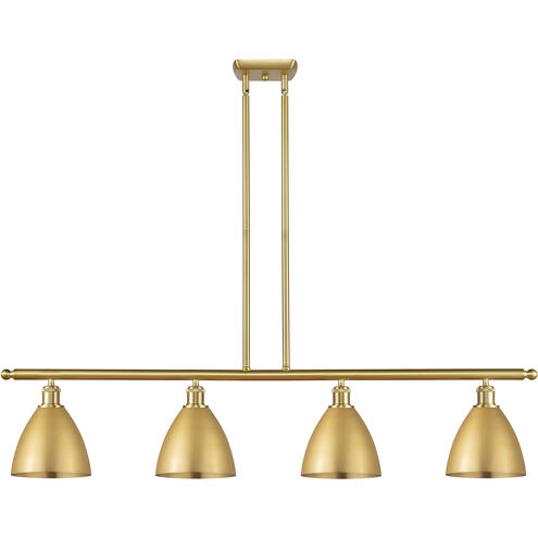 Ballston Dome 4 Light 48 inch Satin Gold Island Light Ceiling Light