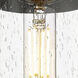 Bolivar 1 Light 4 inch Satin Nickel Flush Mount Ceiling Light in Seedy Glass