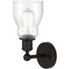 Edison Ellery 1 Light 5 inch Oil Rubbed Bronze Sconce Wall Light in Seedy Glass
