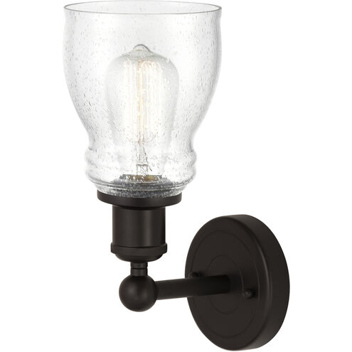 Edison Ellery 1 Light 5 inch Oil Rubbed Bronze Sconce Wall Light in Seedy Glass