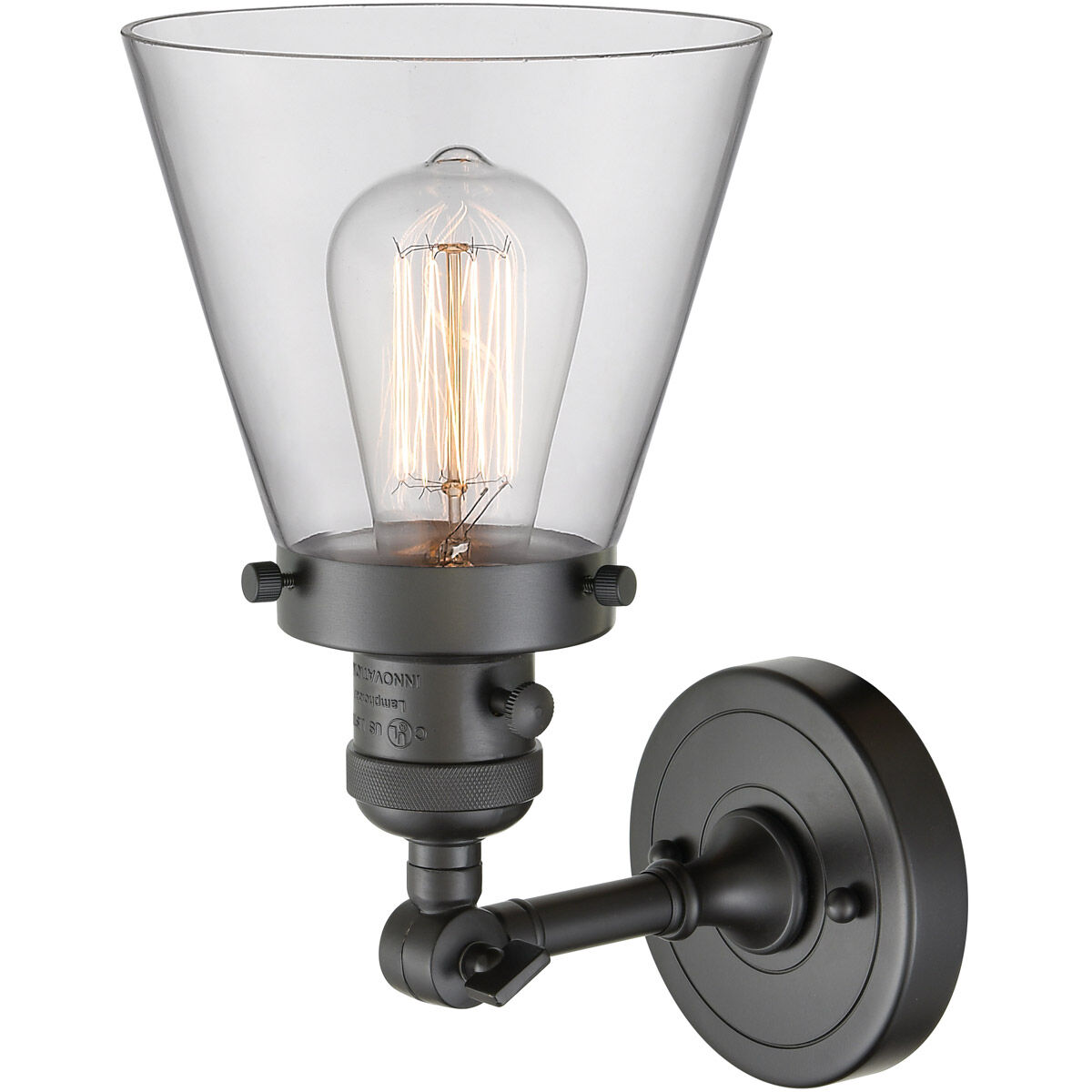 Franklin Restoration Small Cone LED 6.25 inch Oil Rubbed Bronze Sconce Wall Light, Franklin Restoration