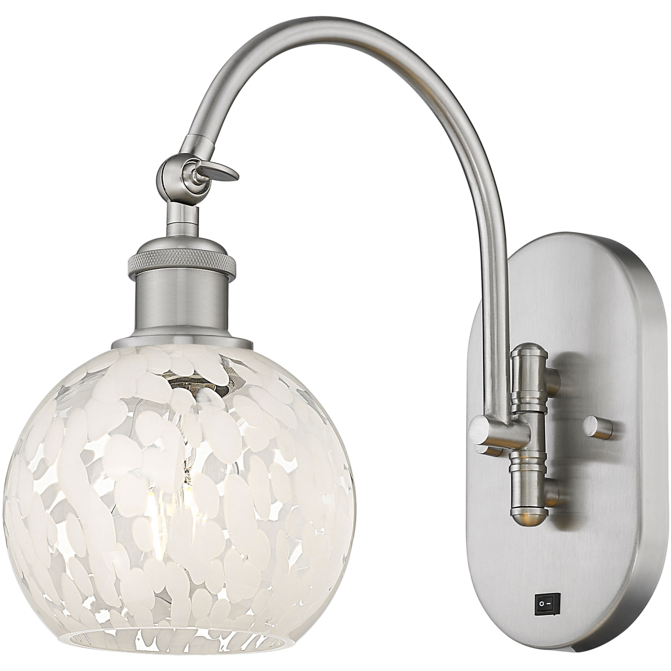 Ballston White Mouchette 1 Light 6.00 inch Wall Sconce