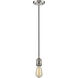 Franklin Restoration Bare Bulb LED 2 inch Brushed Satin Nickel Mini Pendant Ceiling Light, Franklin Restoration