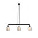 Franklin Restoration Small Bell Cage 3 Light 39 inch Matte Black Island Light Ceiling Light in Matte White Glass, Franklin Restoration