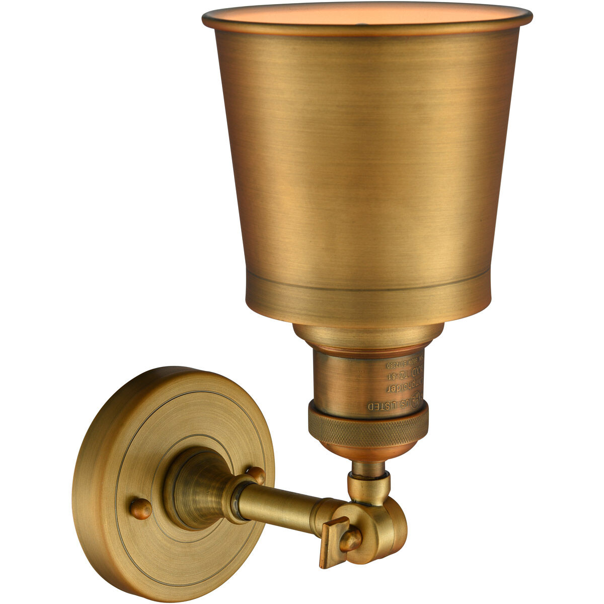 Franklin Restoration Addison 1 Light 5 inch Brushed Brass Semi-Flush Mount Ceiling Light, Franklin Restoration