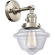 Franklin Restoration Small Oxford LED 7.5 inch Brushed Satin Nickel Sconce Wall Light, Franklin Restoration