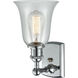 Ballston Hanover 1 Light 6.25 inch Polished Chrome Sconce Wall Light in Fishnet Glass, Ballston