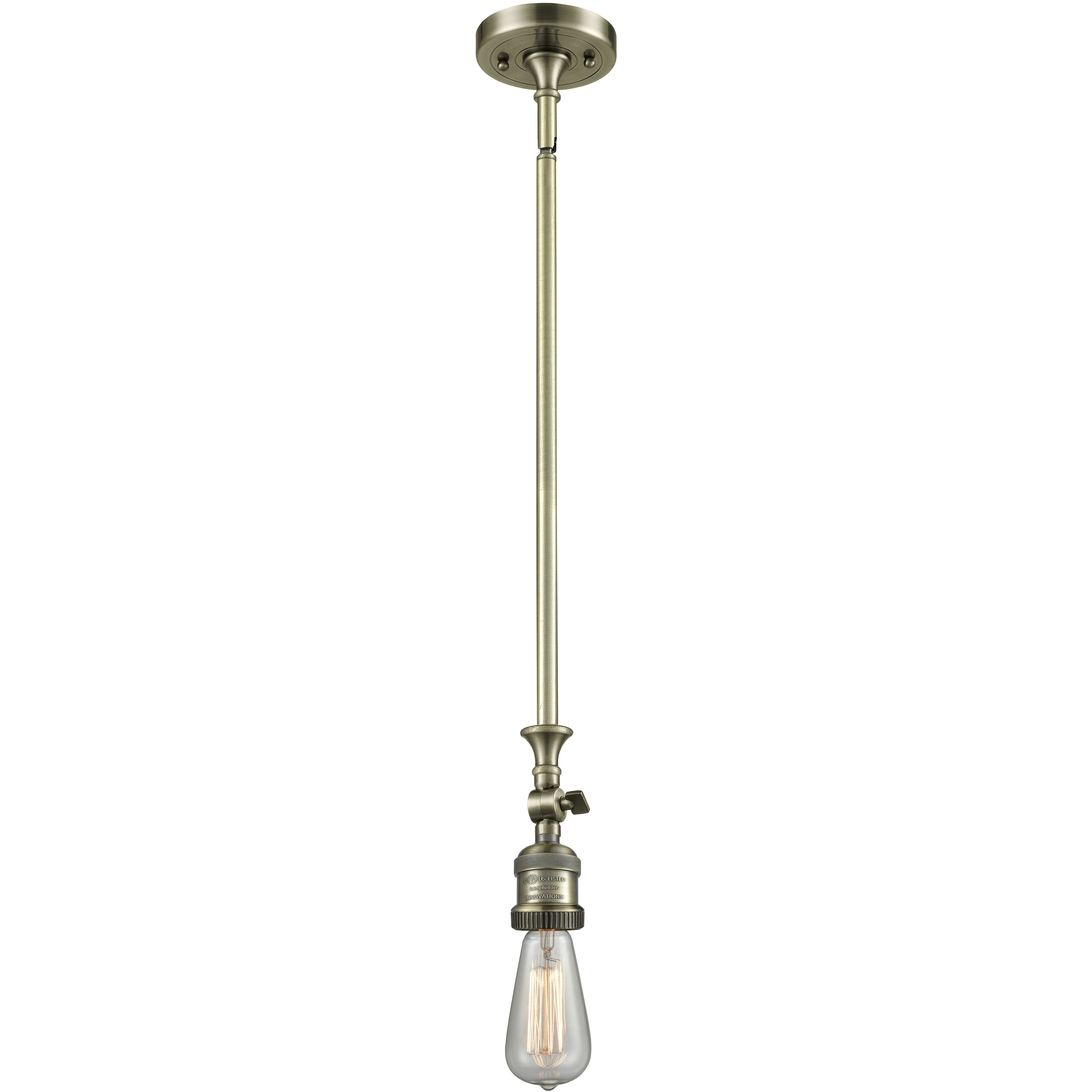 Franklin Restoration Cone LED 6 inch Antique Brass Mini Pendant Ceiling Light in Seedy, Franklin Restoration