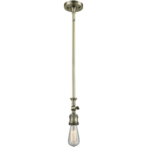 Franklin Restoration Seneca Falls 1 Light 9.5 inch Antique Brass Mini Pendant Ceiling Light in Incandescent, Franklin Restoration