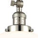 Franklin Restoration XX-Large Beacon LED 12 inch Polished Nickel Semi-Flush Mount Ceiling Light in Matte White Glass, Franklin Restoration