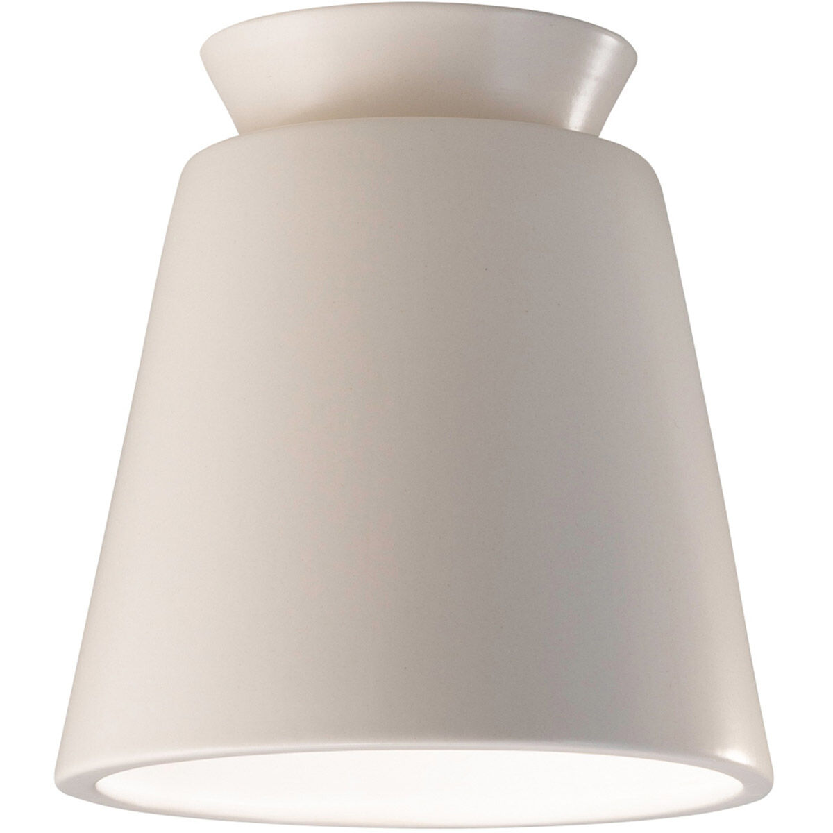 Radiance Collection LED 7.5 inch White Crackle Flush-Mount Ceiling Light
