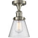 Franklin Restoration Small Cone 1 Light 6.50 inch Semi-Flush Mount