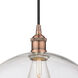 Edison Athens 1 Light 14 inch Antique Copper Pendant Ceiling Light