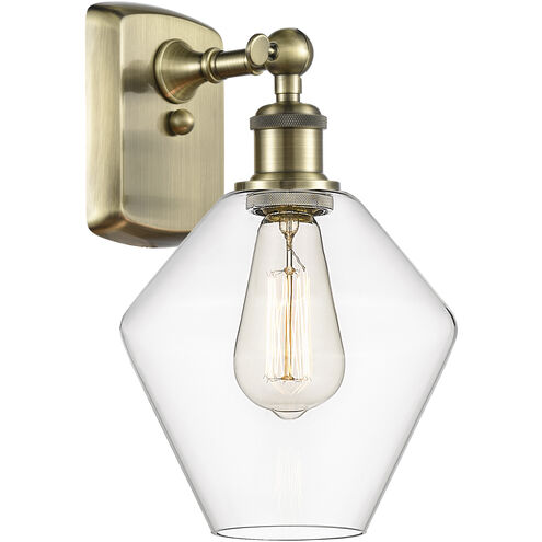 Ballston Cindyrella 1 Light 8 inch Antique Brass Sconce Wall Light in Incandescent, Clear Glass