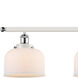 Ballston Large Bell LED 48 inch White and Polished Chrome Island Light Ceiling Light in Matte White Glass
