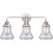 Nouveau 2 Bellmont LED 24 inch Polished Chrome Bath Vanity Light Wall Light in Clear Glass