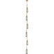 Milan 6 Light 6.38 inch Brushed Brass Multi Pendant Ceiling Light in Light Smoke Glass, Cord Hung